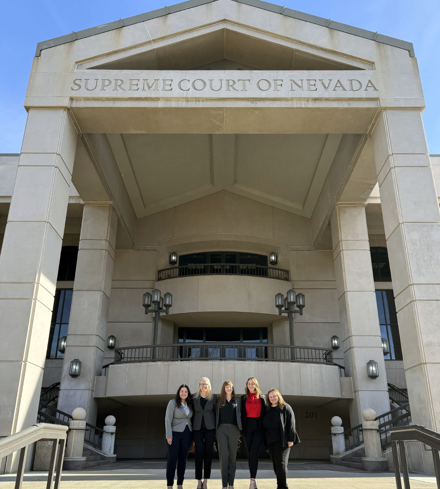 Group photo of the SRAC at the Supreme Court of Nevada