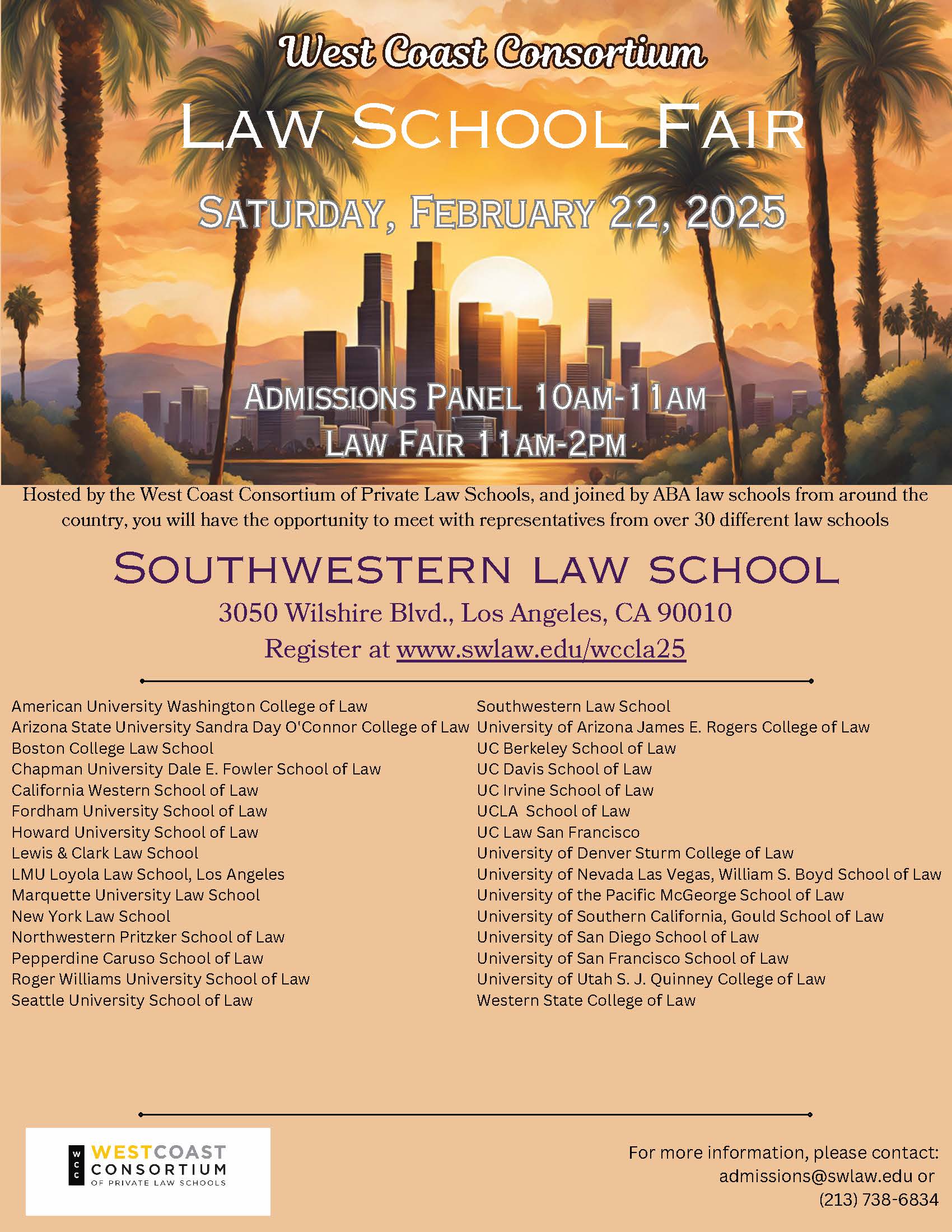 Law School Fair Flyer LA