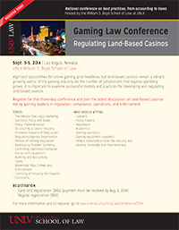 Gaming Law Conference 2014 Flyer