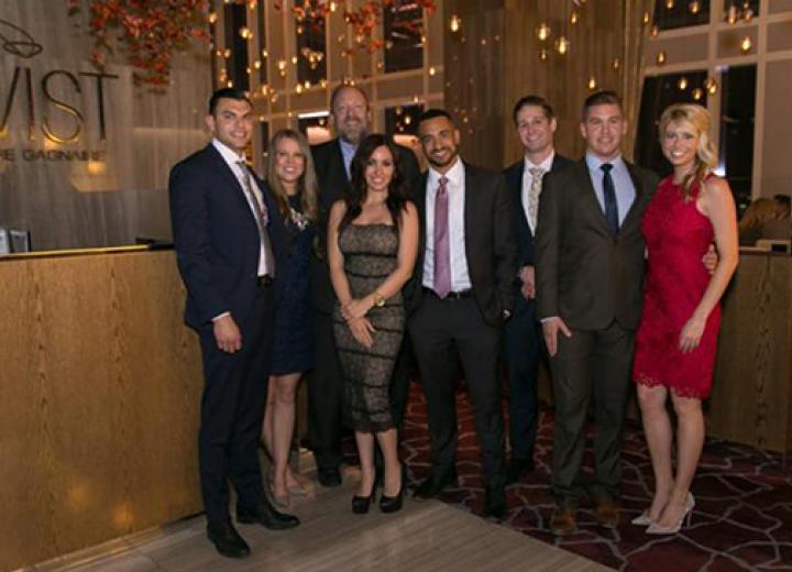 Las Vegas Business Academy Annual Dinner - Pictured from left to right: Keivan Roebuck, Brooke Luna, Dean Hamilton, Caitlin Lorelli, Daven Cameron, Hunter Davidson, Michael Matzke and Mackenzie Warren.